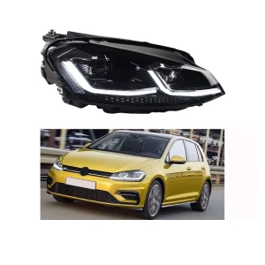 Car Tuning Parts for VW GOLF 7.5 Silver Line LED Head Lamp Modified Headlights Headlamp Tunin