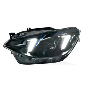 Car Upgrade Headlamp for 1 Series F20 Headlight Assembly Modified Fang Style Dual Color DRL Turn Signal LED Headlight