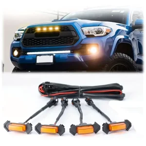 Car Warning Lights Fog Lamp LED DRL Decorative Tuning Light for Jeep Off-road Toyota Tacoma