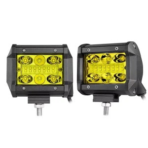 Car Work Light Accessories 2 Pack Amber Color 4 Inch 20W Led Lights for Trucks