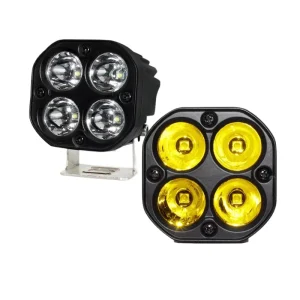 Car and Motorcycle LED Light 3 Inch 4-Bead 40W Spotlight Off-road Vehicle Modification Light Engineering Auxiliary Light