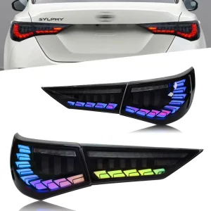 Car for Nissan Sylphy Taillight Upgrade Modified New DRL Dynamic Turn Signal LED Taillight Kit for Vehicle
