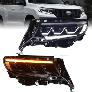 Car for Toyota Prado LC250 Headlight Upgrade Modified New DRL Dynamic Turn Signal LED Headlight Auto Accessories