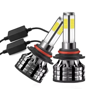 Car refine 360 4 sided COB Fog Lamp Headlight for Audi C Class H4 H13 9004 9007 Bulb Shapes 12V 25W 3000 Lumens 6000K
