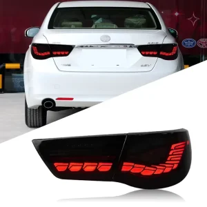 Car taillights for Toyota Mark X ruizi modify LED Fish scale DRL GRB dynamic flowing turn signal Factory Direct