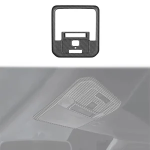 Carbon Fiber Front Reading Light Cover Trim for Toyota Tacoma Roof Ceiling Dome Light Interior Decor Accessories