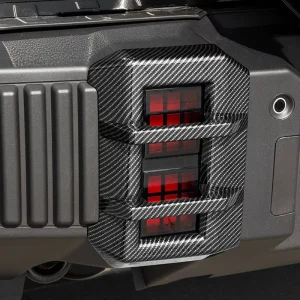 Carbon Fiber Rear Fog Light Cover Lamp Guards Cover Trims for Jetour Traveler T2