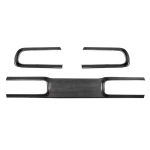 Carbon Fiber Taillight Trim Bezel Cover 3PCS 100% Carbon Fiber 1mm Thickness Interior Decor Accessories Dodge Challenger