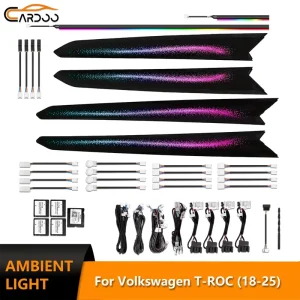 Cardoo Ambient Light for Volkswagen VW T ROC Europe Version Dynamic Galaxy Car Interio Lighting Upgrade Accessories
