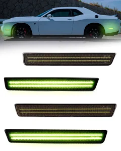 Challenger Fender Indicator Front Rear Signal Lights for Dodge Car LED Side Marker Indicator Lamps