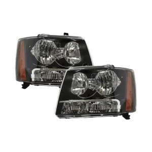 Chevrolet Avalanche Suburban Tahoe Xenon HID D1S LED Headlights 6000K Color Temperature ABS Plastic New Halogen Xenon