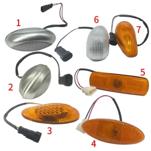 China Bus Turn Signal Outline Light, Orange and White High-Brightness LED Interior Bus Light, Plastic LED BusLight Accessories