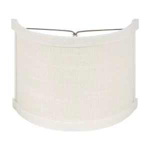 China Factory White Wall Sconce Clip on Shield Lamp Shade Chandelier Half Linen Fabric Lampshade Night Lamp Shades Covers