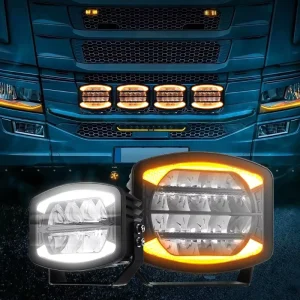 China New Brightest Heavy Duty Aluminum Off road Cargo Truck LED Light Bar Dual Function Auxbeam Linkable DRL IP67 Waterproof