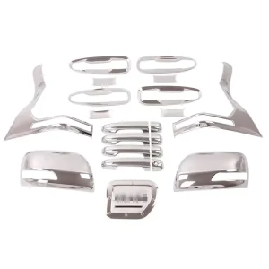 Chrome Exterior Cover Trim ABS Tail Lights Cover Car Handle Bowl Parts for Toyota Land Cruiser Prado 150