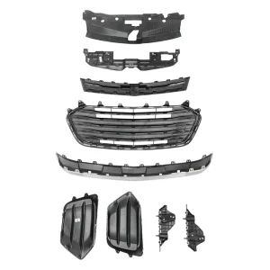 Chrome Grille Bumper Fascia Assembly Fog Light Covers for Chevy Trax