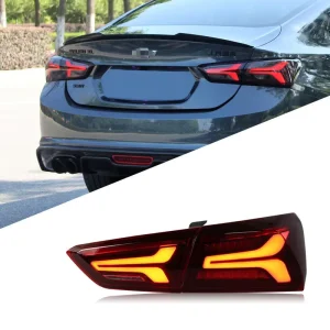 Clear Lens LED Taillamp Upgrade for Malibu XL with Running Turning Lights