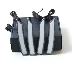 Clear Lens Side Marker Lights with Indicator for Mustang