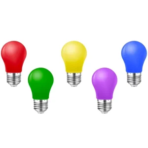 Colorful Globe Bulb E27 LED Bar Light A50 220V 3W White Red Blue Green Yellow Pink LED Light for Bar Party Lighting