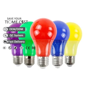 Colorful Light Bulb Small E27 LED Bulb AC220V 2W 5W Energy Saving G45 Light Bulb for Home Party Event Decoration Lighting