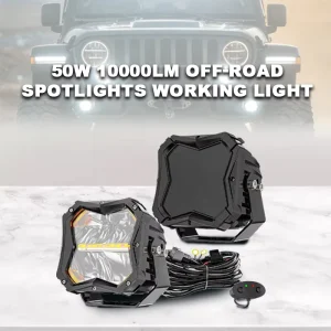 Combo Beam LED Off Road Work Lights with DRL Spot Flood Driving Lights for SUV Truck 4×4 ATV UTV