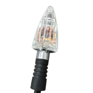 Compact Universal Motorcycle Mini Amber Turn Signal Blinker Indicator Light