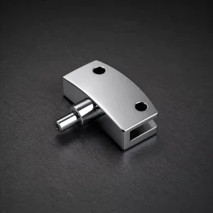 Compact Zinc Alloy Glass Door Pivot Bracket with Dual Mounting Holes OEM Factory Supply