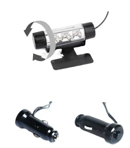 Creative Fashion Car Interior Atmosphere Light Bulb Lamp 12V 3LED*4 Universal Fitment 5W Blue White