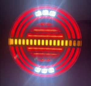 Cross Border Export Manufacturers Produce LED Tail Lights 12V/24V Truck Hamburr Lamp Rear Taillights for Cars