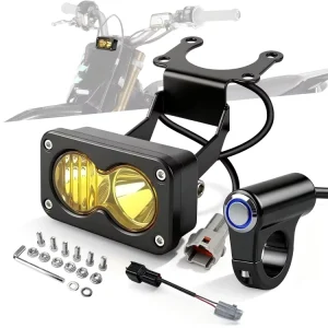 Cross-Border Supply Baja Light LED Work Light 3 Inch 20W Waterproof Fog Light with Button Switch for Motorcycle Electric Bike