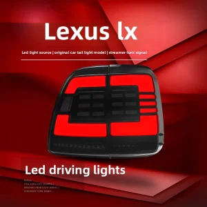 Cross Border Tail Light Assembly for Lexus LX470 Modified LED Running Lights Sequential Turn Signals