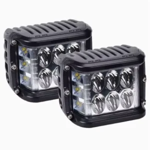 Cross border Bestseller 120W Three sided Dual flash Fog Lights 60W Tricolor Strobe Car Lights Double row Auxiliary Lamps 12V