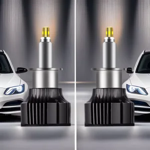 Cross border Exclusive 360 degree Illuminated 12V 6000K Car LED Headlights H1 H7 H8 Bulbs Dust proof Turn Signals Tail Lights