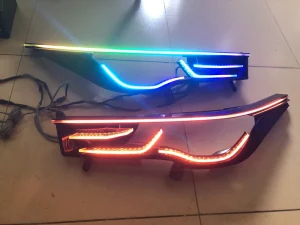 Custom 12V LED DRL Set for Innova Gen 2 Daytime Running Light 5D Angel Eye Slim Frame Vahid LED WRGB MULTICOLOR
