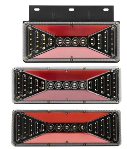 Custom 12v/24v LED Three-Color Truck Taillights Brake Lights for Cars and Trucks