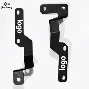 Custom 304 Stainless Steel Black-coated A pillar Ditch Light Mount Brackets for Off-road Work for Ford F and Toyota Truck