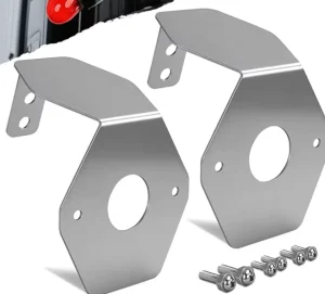 Custom 304 Stainless Steel L Shape Mounting Bracket for Watermelon Lights with Pre-Drilled Holes
