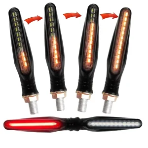 Custom Amber LED Front Turn Light for 12V Motorcycles Universal Brake Tail Lights Turn Signal Spare Parts Lighting Systems