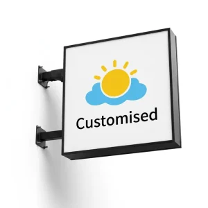 Custom Double Sided LED Light Box Decorative Aluminum Waterproof Business Signs for Pet Stores