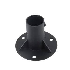 Custom High Precision Welding Steel Bracket Industrial Light Pole Mount Flange Base OEM Model B2B Custom