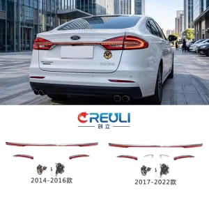 Custom LED Tail Lights ThroughType Dynamic Sequential Smoked PlugPlay Rear Brake Light Auto Parts for Ford Mondeo