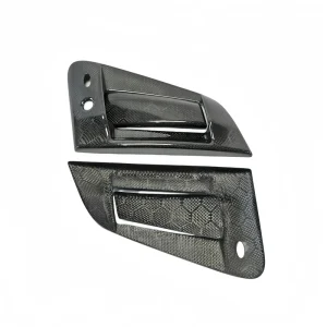 Custom Logo ABS Carbon Fiber Pattern Scratch Resistant Exterior Trim Side Door Handle Covers