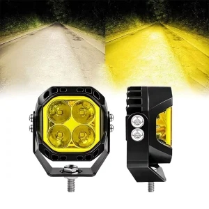 Custom Logo Baja Style LED Driving Light Pods Amber DRL IP68 for Pickup SUV ATV UTV