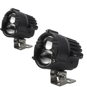 Custom Logo Laser Projector Light 90W Motorcycle LED Driving Fog Lights Dual Color Auxiliary Spot Lights for Cars