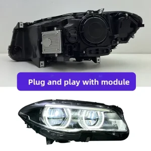 Custom Made Version for 5 Series Headlight Assembly 12V 11 17 F10 F18 Modification Angel Eye LED Daytime Running