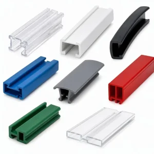 Custom OEM PVC PC PMMA Extrusion Profile Extruded LED Diffuser Channel Cover U Shape Edge Trim Flexible Supplier Factory