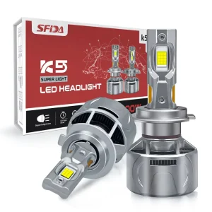 Custom Package K5 120W 6000K High Power LED Headlight H4 H11 9005 Bulbs for Car Auto Front Light and Fog Lamp