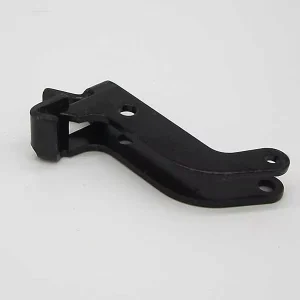 Custom Sheet Metal Stamping Bending Powder Coated Hook Bracket Mount Hole Curved Latch Support Arm for Equipment Cabinet Locking