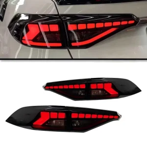 Custom Taillight Upgrade for Toyota Corolla LED Running Lights Sequential Turn Signals Full Width Perfect Fit