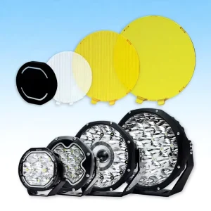 Custom Universal 3.5/4/5/7/9 Inch Black White Yellow 4×4 LED Fog Light Spotlight Cover